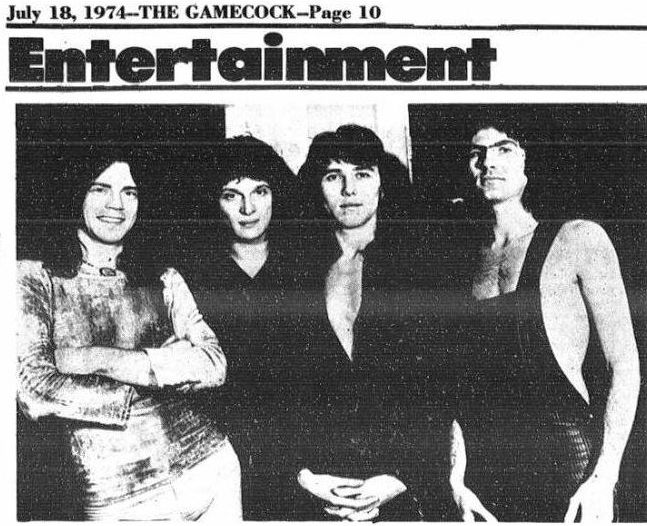 Gamecock Golden Earring show review July 10 1974 Columbia - Carolina Coliseum